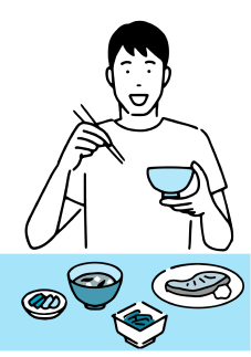 食事も大好評